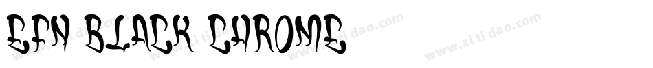 EFN Black Chrome字体转换